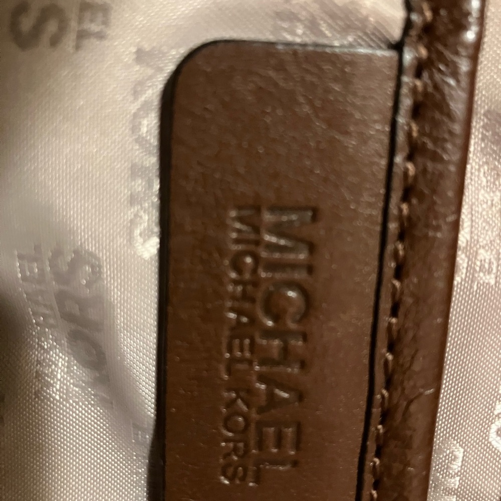 KORS Michael Kors leather and linen large bag - Picture 6 of 11